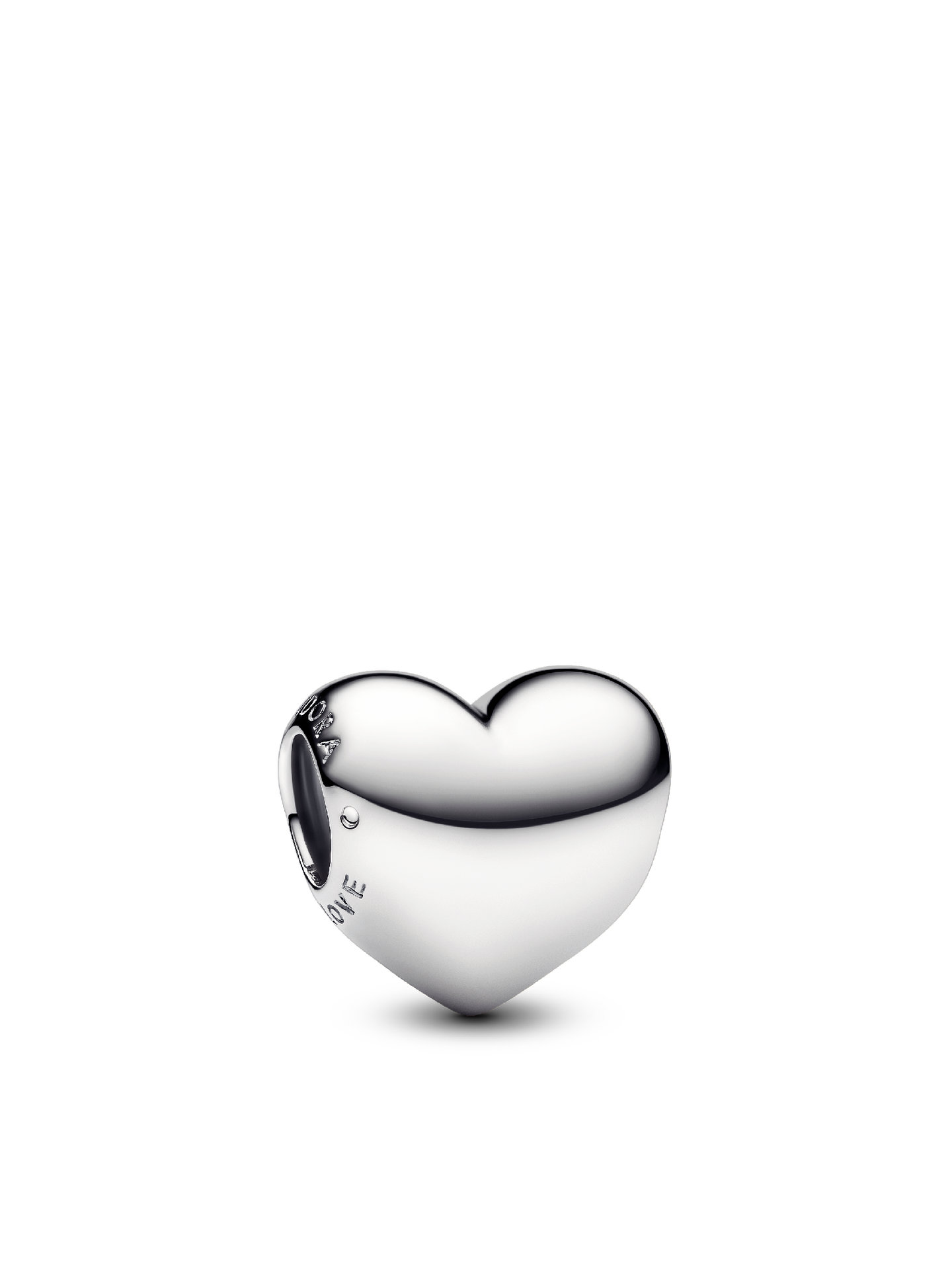 Женский шарм Pandora Be Love Engravable Heart Charm, Sterling silver, цвет: Серебро — фото 1