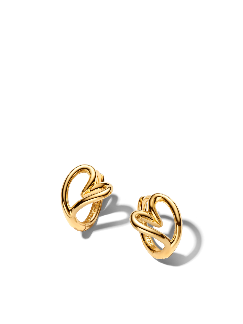 Organically Shaped Hearts Earring Stack