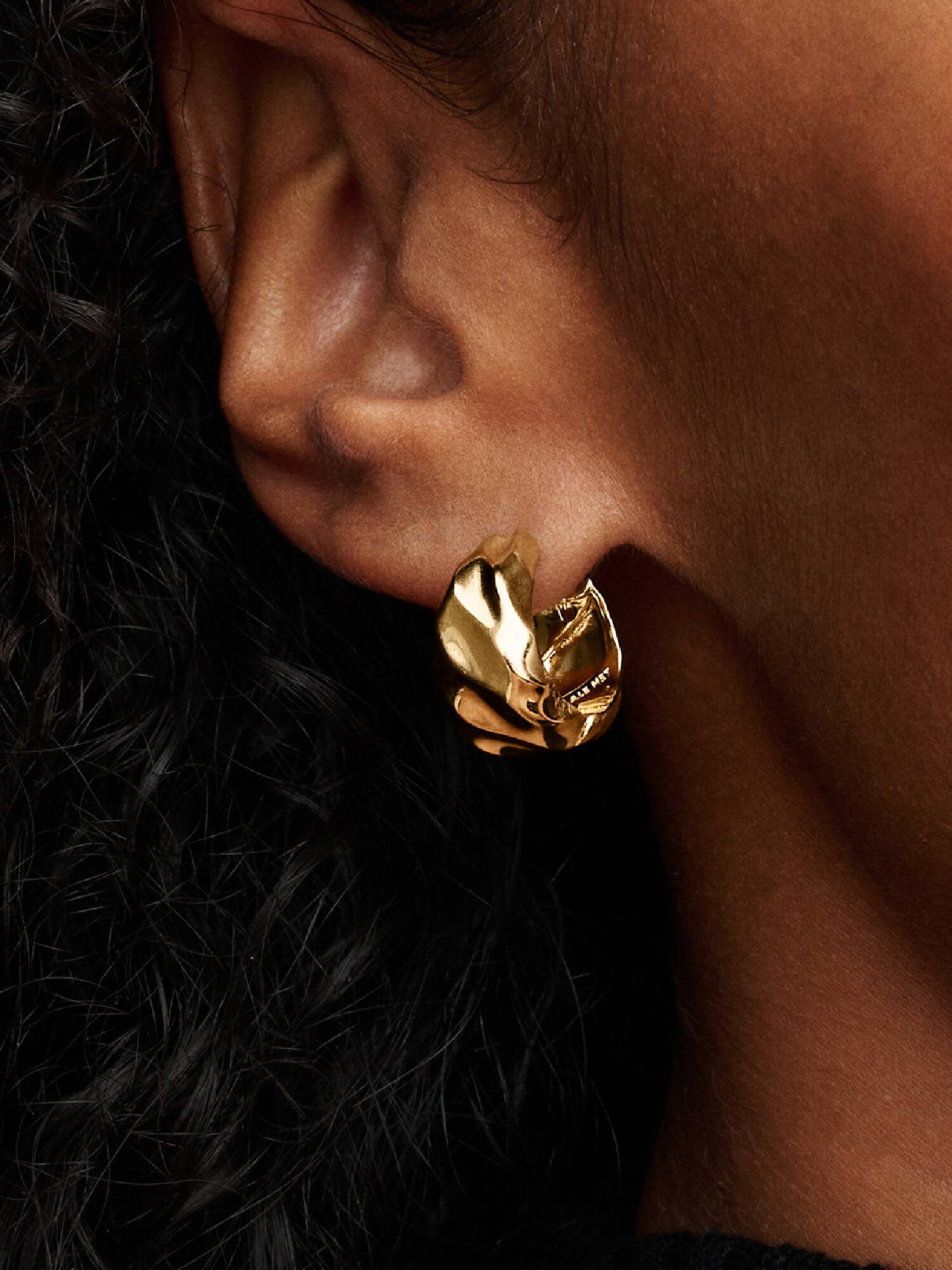 Rippled Hoop Earrings