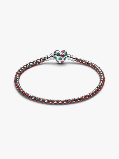 Peppermint Cord Box Chain Bracelet