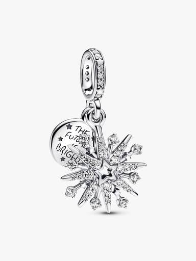 Sparkling Firework Double Dangle Charm