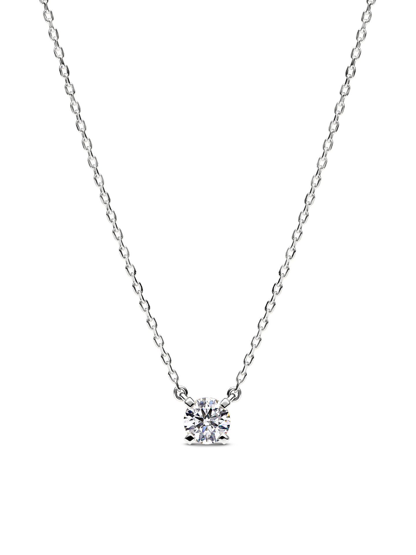 Женское колье Pandora Era Lab-Grown Diamond Pendant, White gold, цвет: Белое золото — фото 1