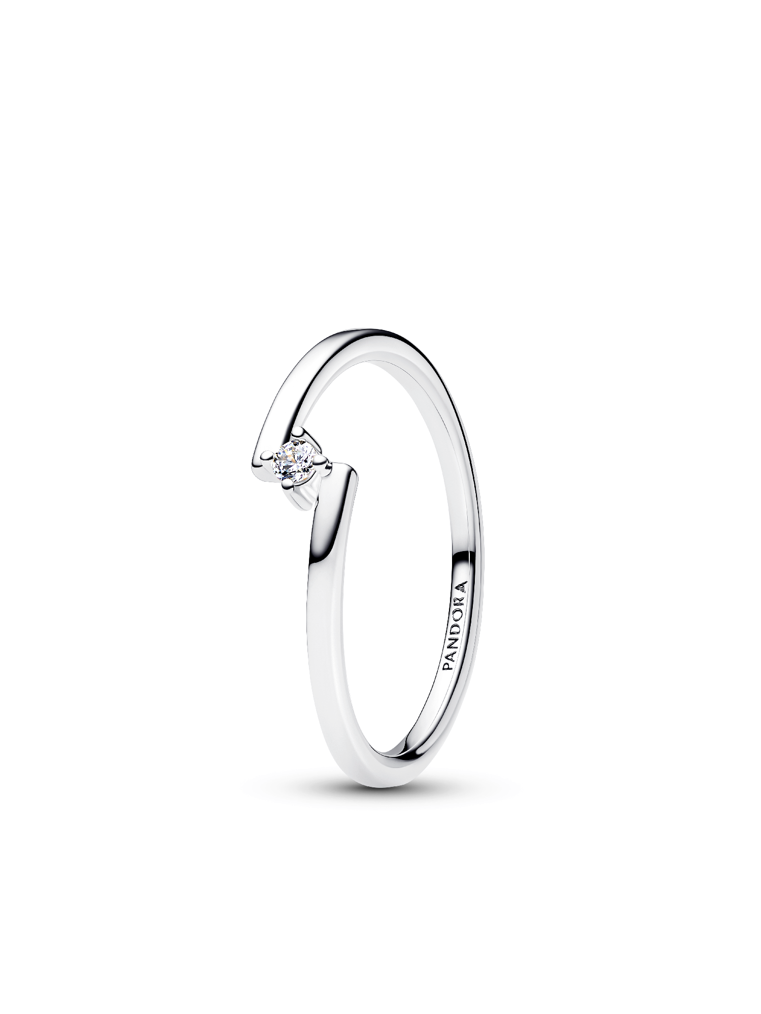 Sparkling Split Solitaire Pavé Ring Stack