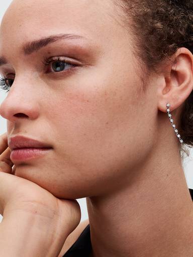 FINAL SALE - Sparkling Eight Stones Drop Earrings