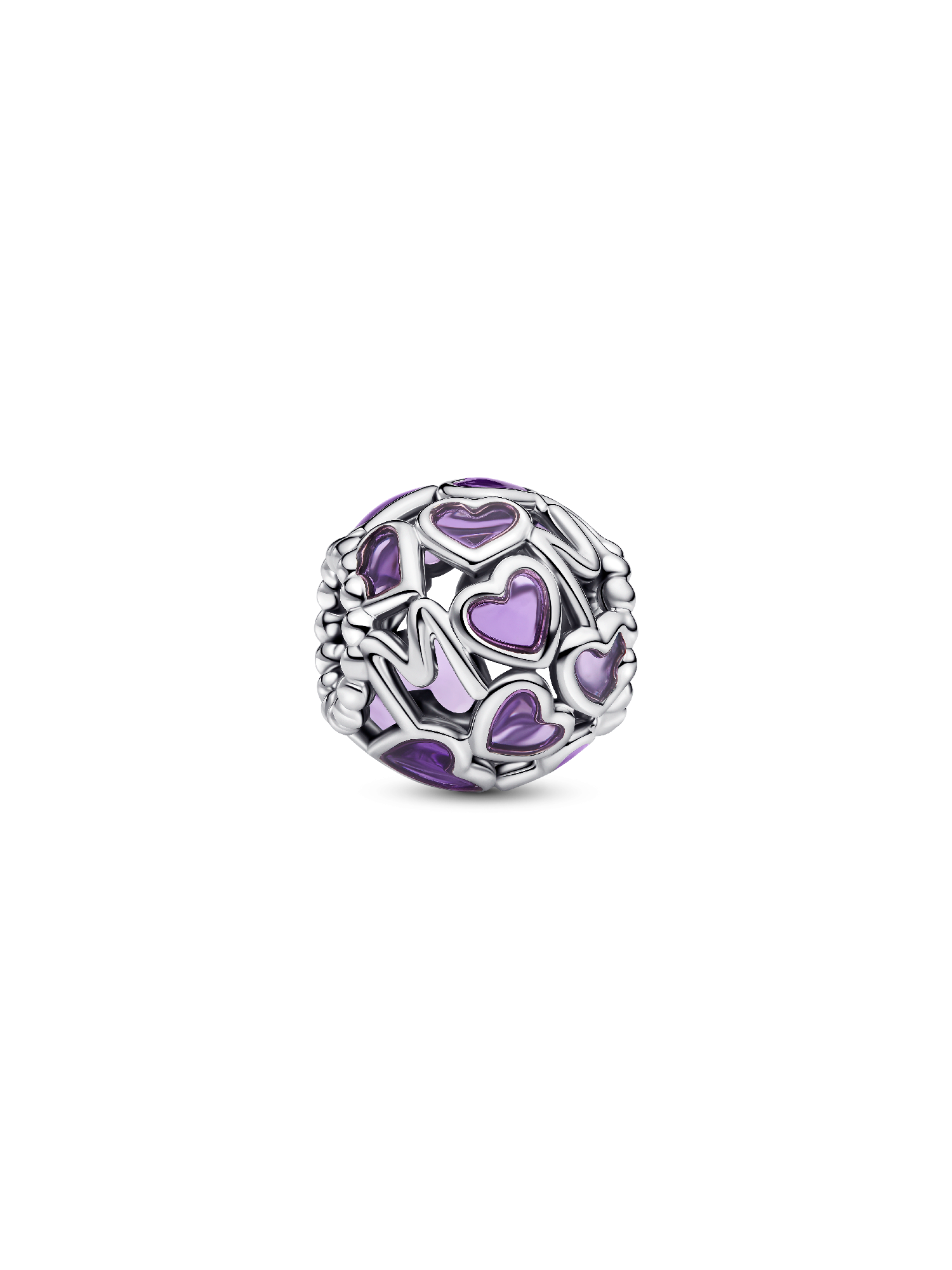 Openwork Hearts Mom Charm