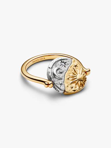 Sun & Moon Reversible Medallion Ring