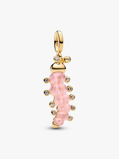 Pink Caterpillar Charm