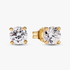 Pandora Era 14k Gold Lab-grown Diamond Earrings Pandora Era 14k Gold Lab-grown Diamond Earrings