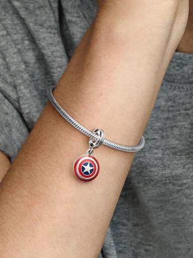 Marvel The Avengers Captain America Shield Dangle Charm