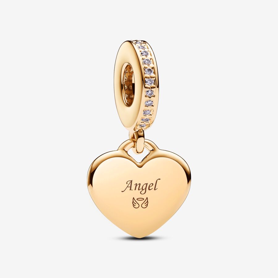Bracelet-6 mm 14K Gold Family Name Bracelet - Letters with Diamond Heart  Separators