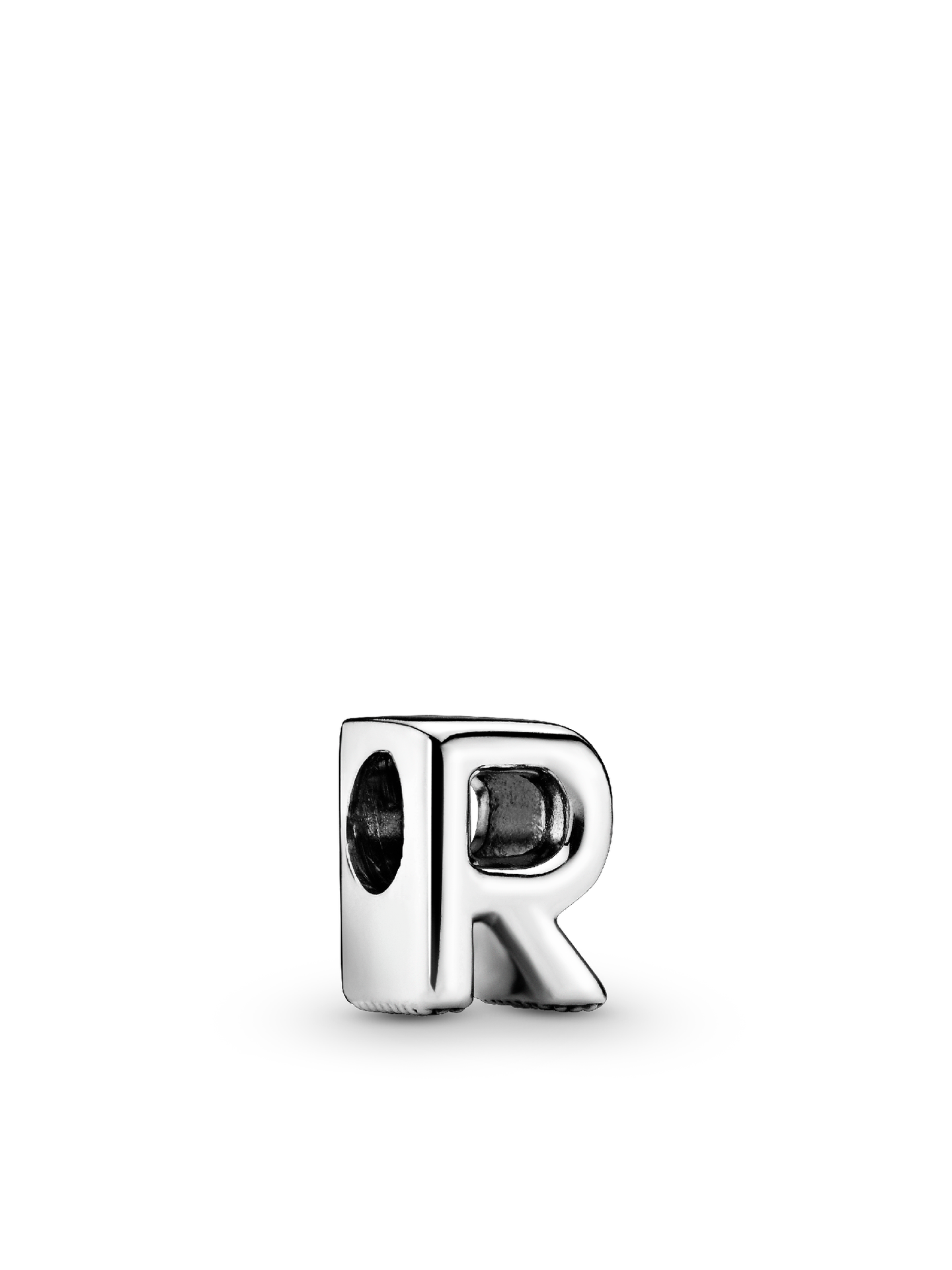 Женский шарм Pandora Letter R Alphabet Charm, цвет: Серебро