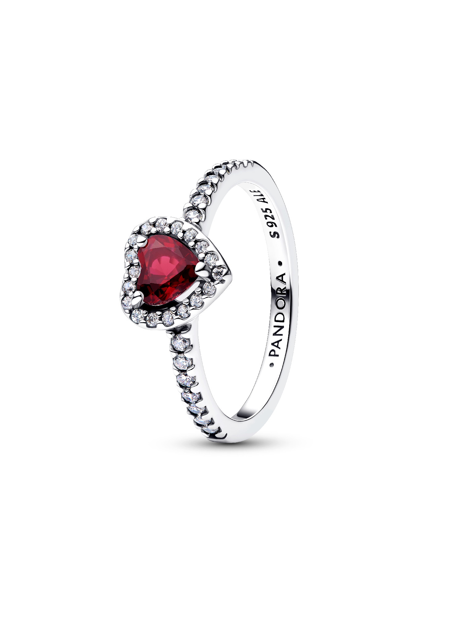 Elevated Fuchsia Rose Heart Ring