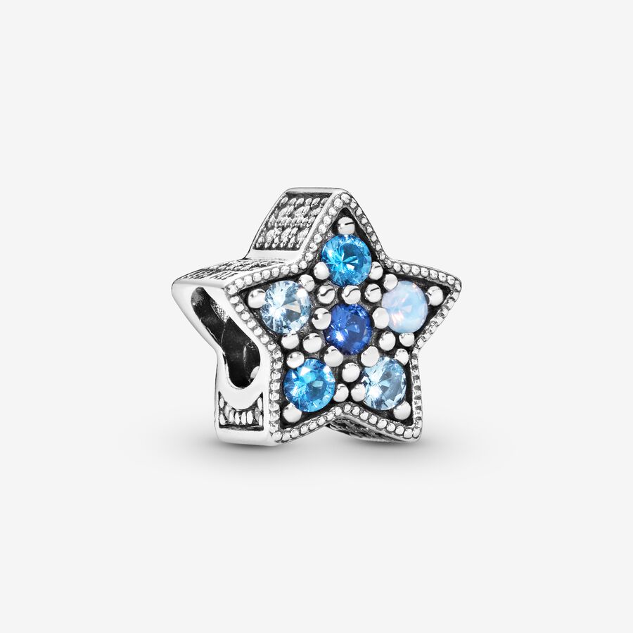 FINAL SALE - Bright Blue Star Charm image number 0