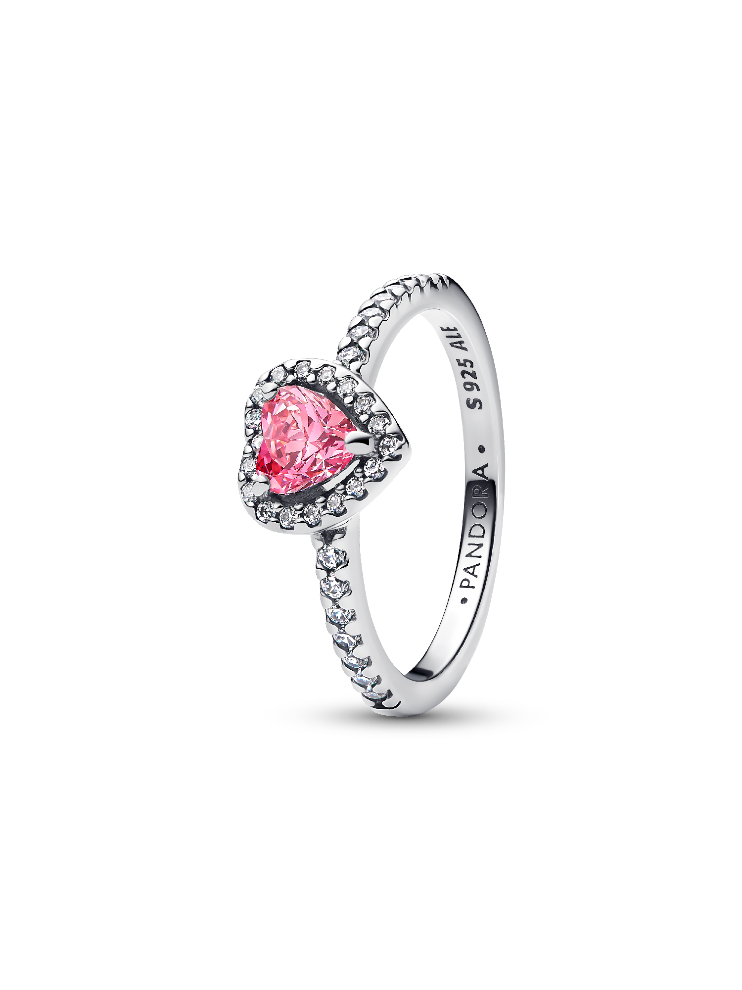 Elevated Pink Heart Ring