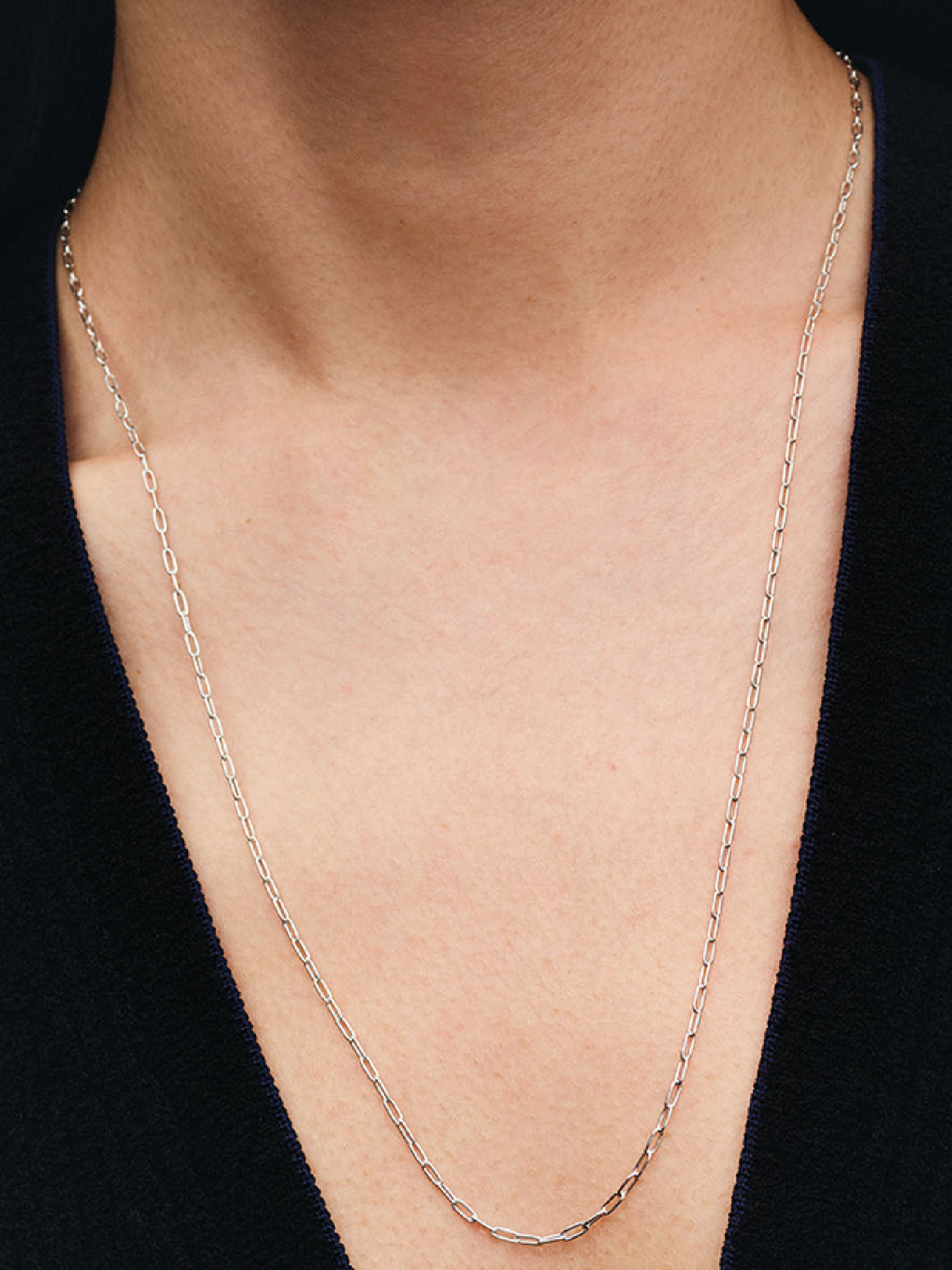 Женская цепочка Pandora Elongated Link Chain, Sterling silver, цвет: Серебро — фото 3
