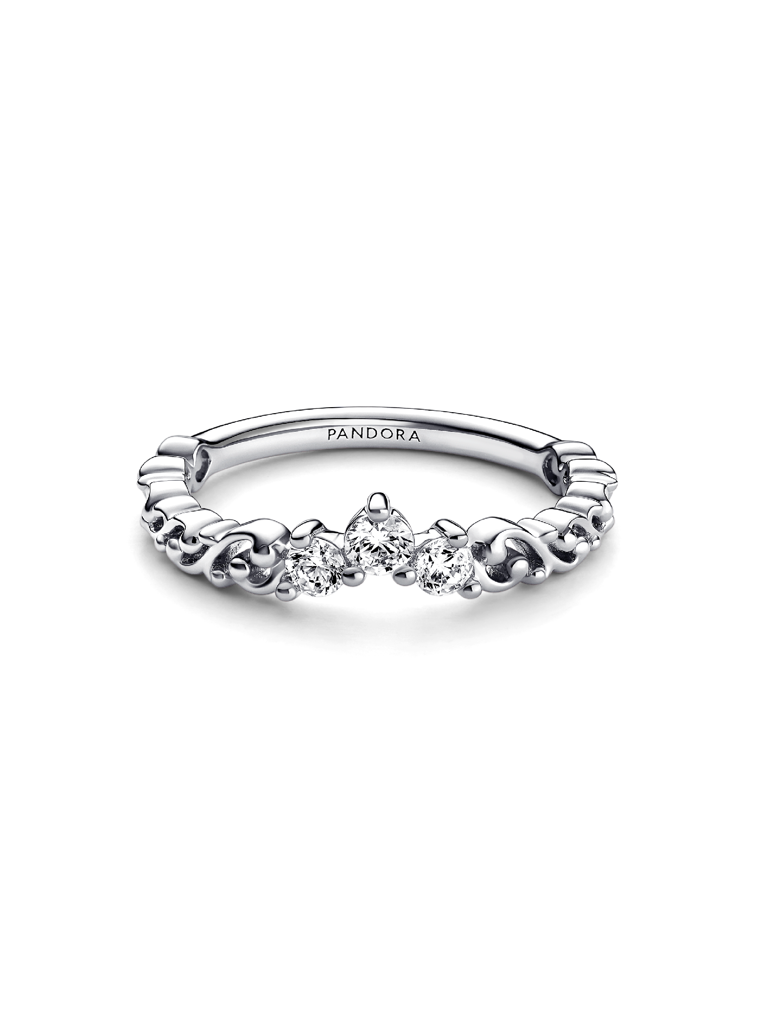 Regal Swirl Tiara Ring