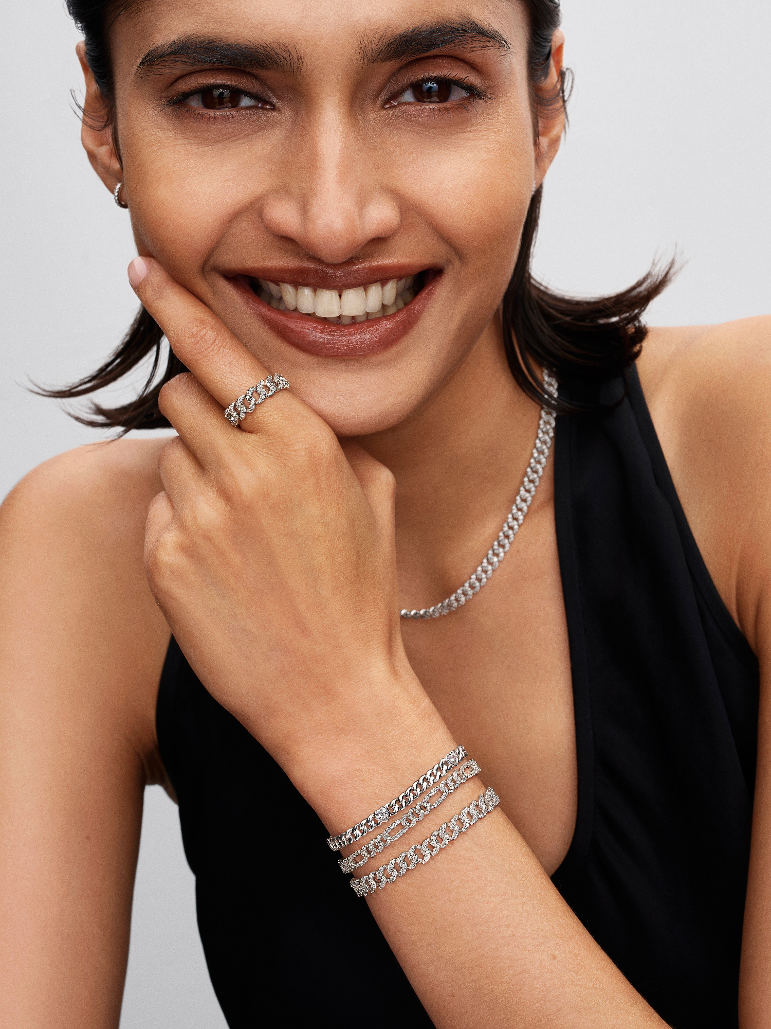Pavé Cuban Chain Ring
