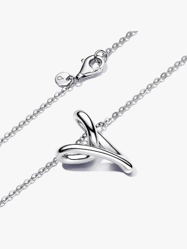 Organically Shaped Heart Pendant Necklace