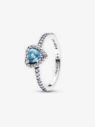 Elevated Light Blue Heart Ring Elevated Light Blue Heart Ring