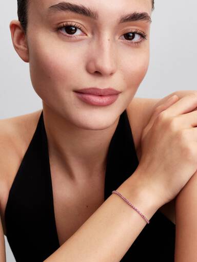 Pink Small Tennis Bracelet