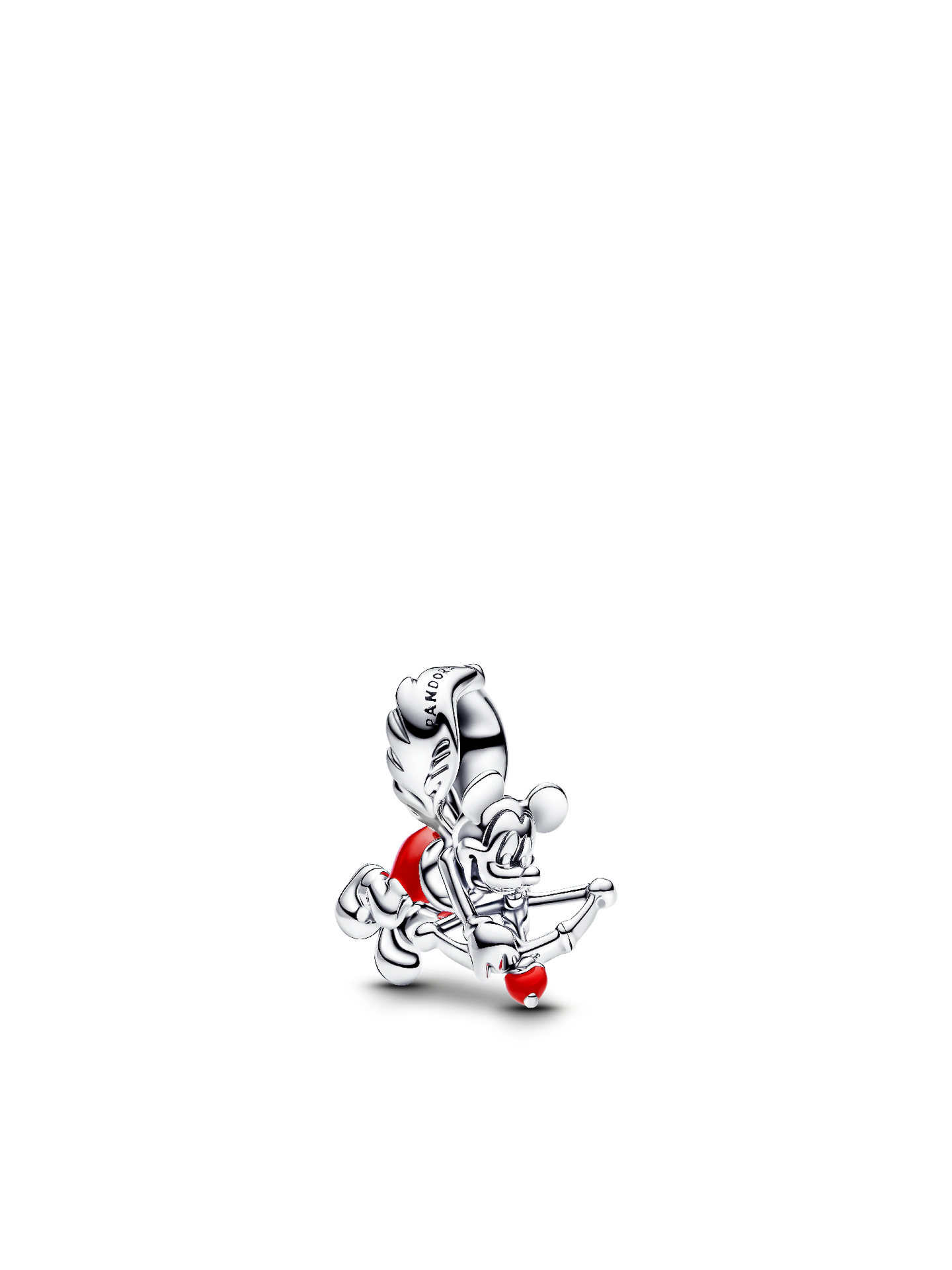 Женский шарм Pandora Disney Mickey Mouse Cupid Charm, цвет: Серебро — фото 1