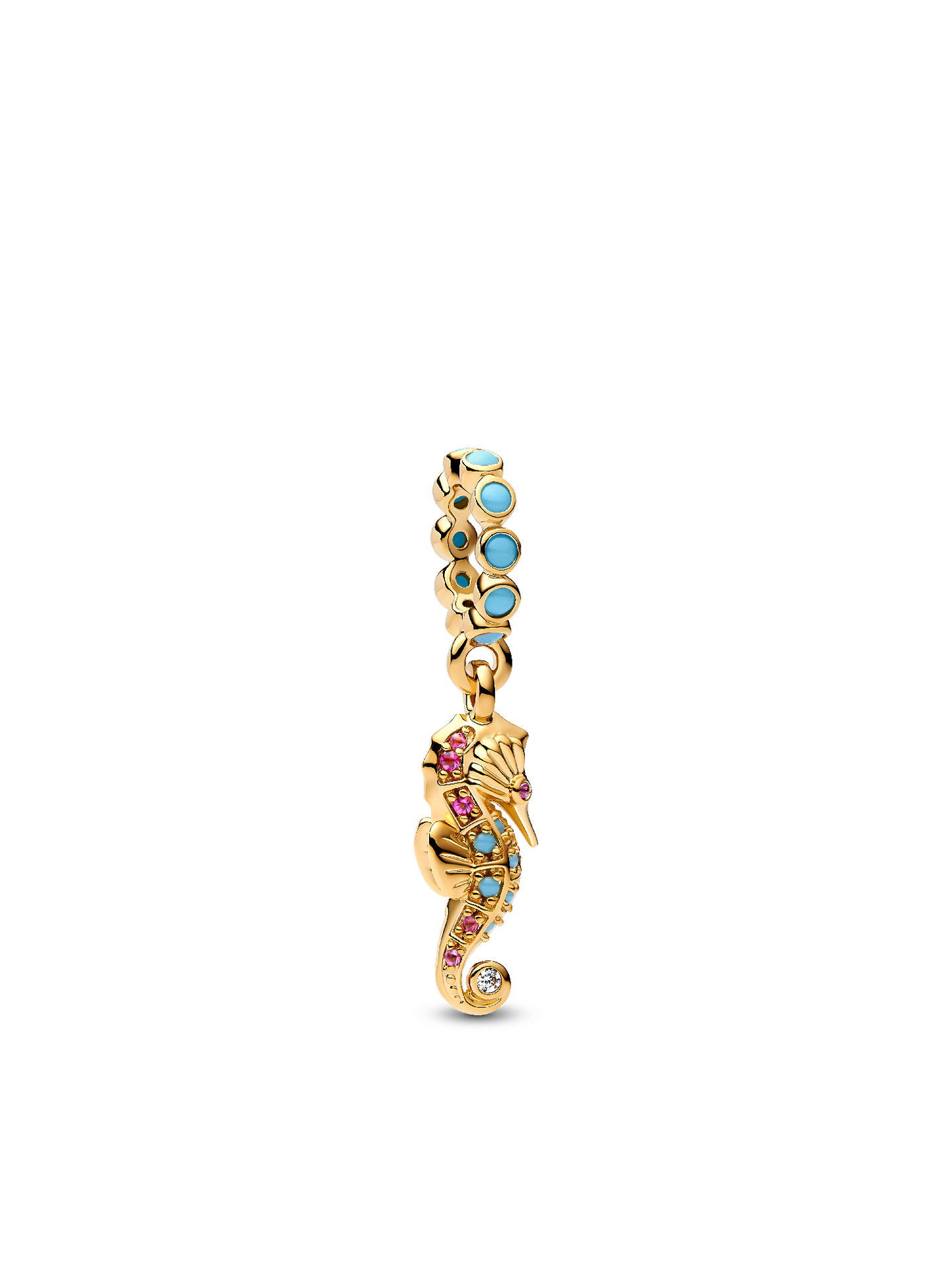 Женский шарм Pandora Seahorse Dangle Charm, цвет: Позолоченный — фото 1