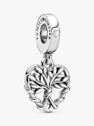 FINAL SALE - Heart Family Tree Dangle Charm