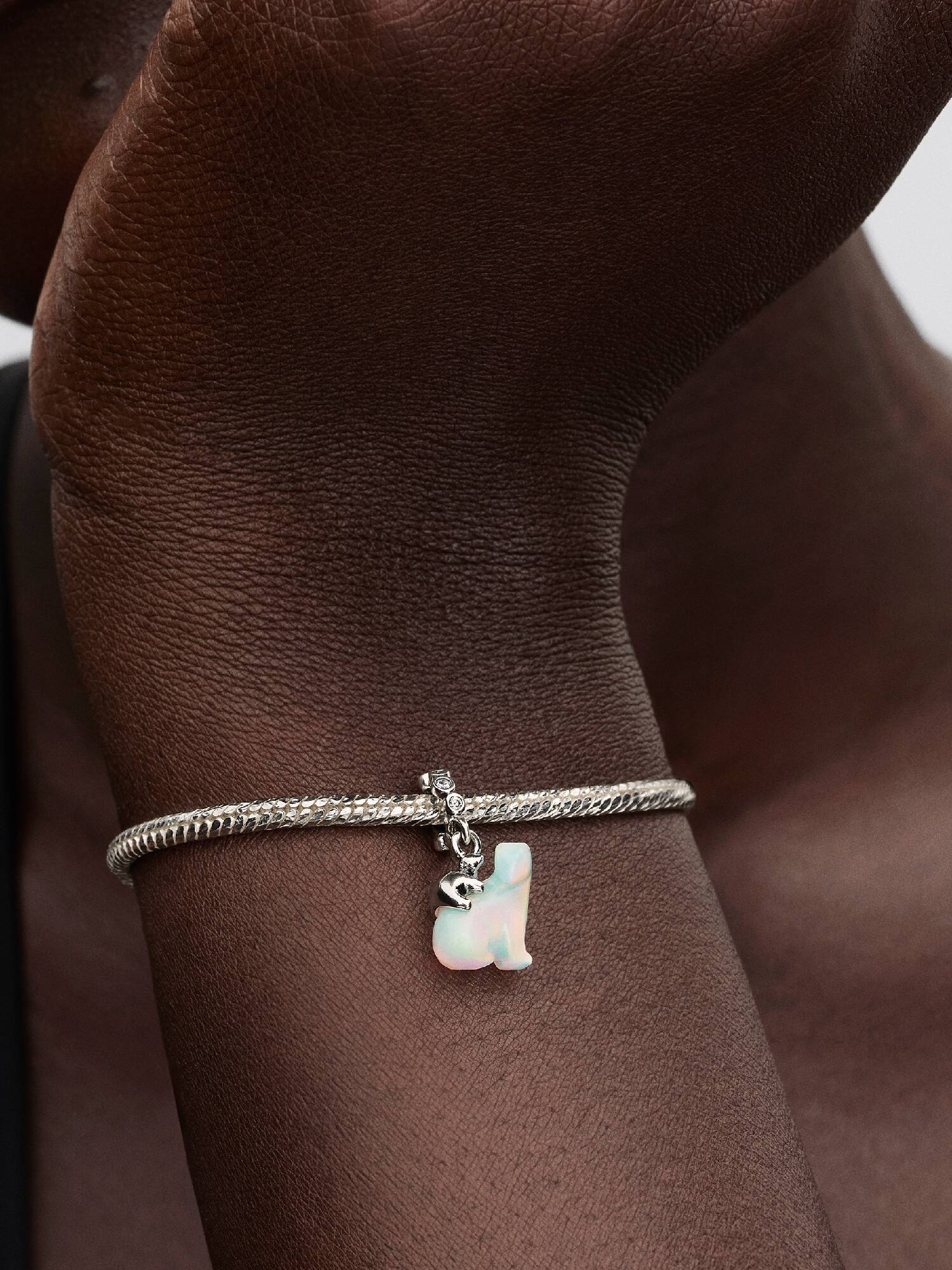 Polar Bear Mother & Cub Dangle Charm
