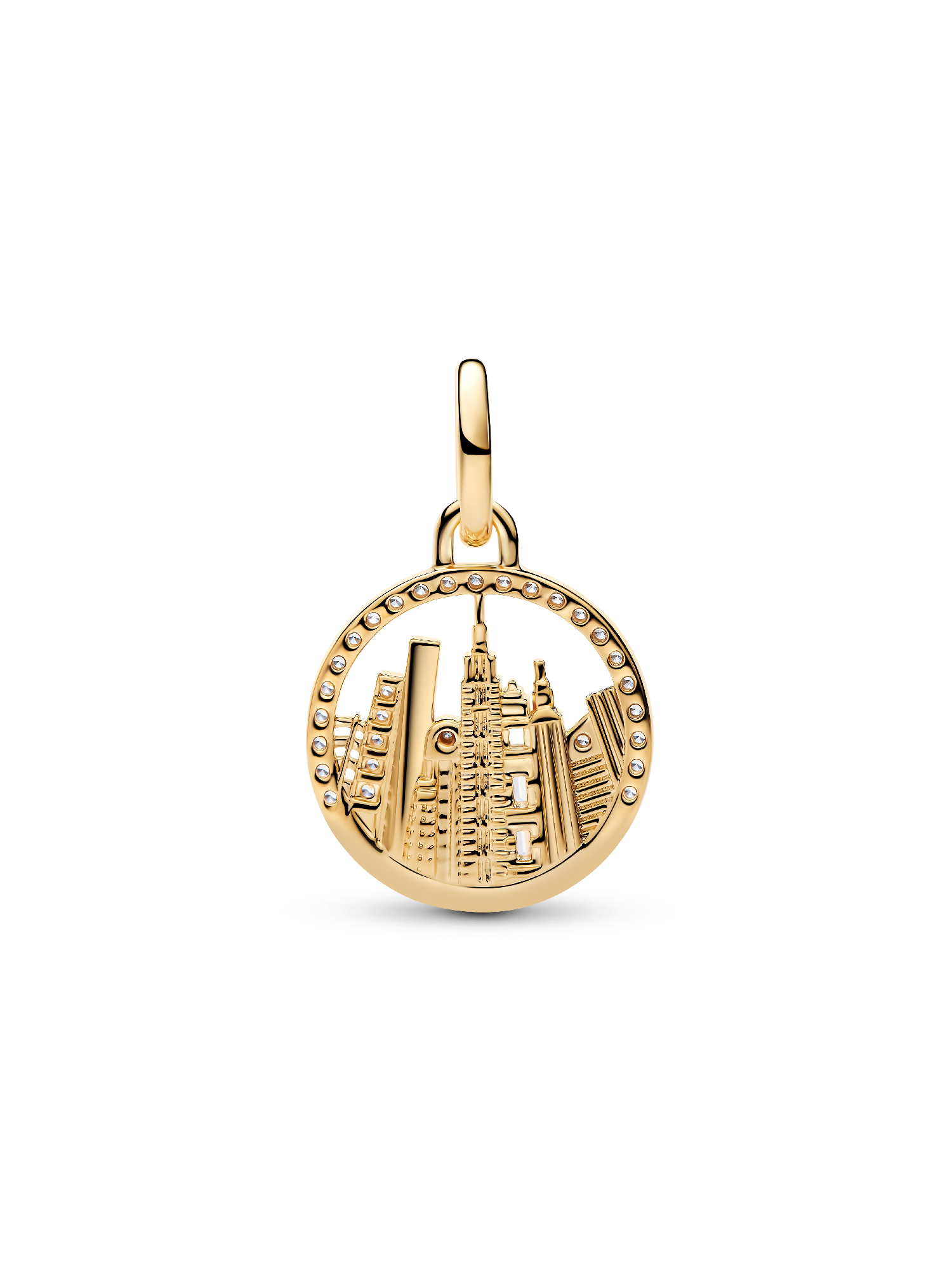 New York Skyline Dangle Charm