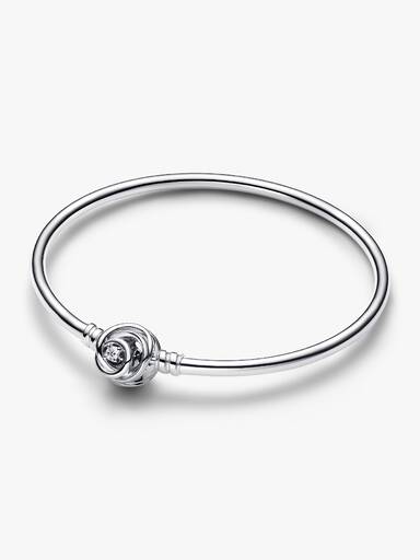 FINAL SALE - Pandora Moments Encircled Clasp Bangle