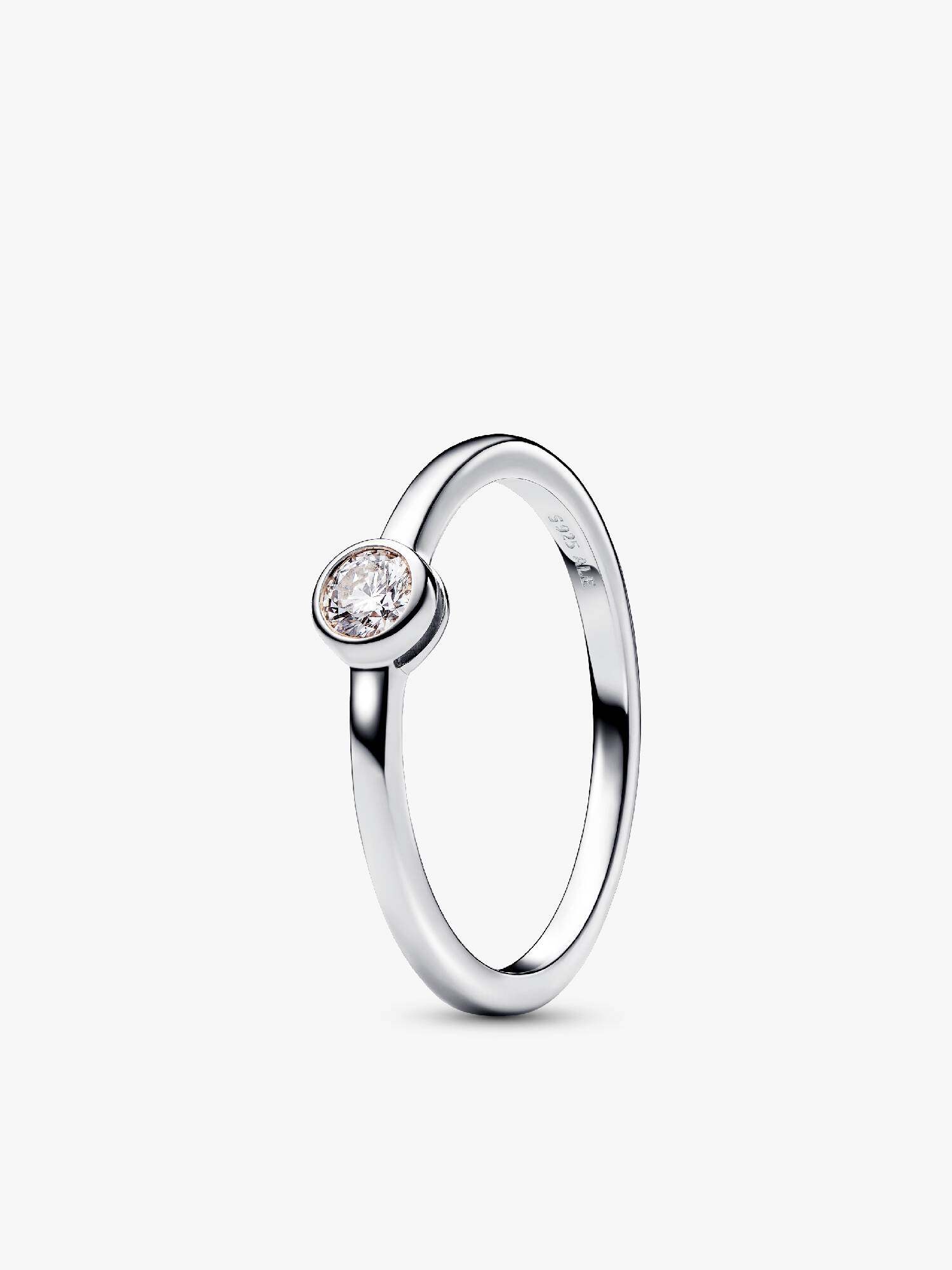 Pandora Era Bezel Sterling Silver Lab-grown Diamond Ring