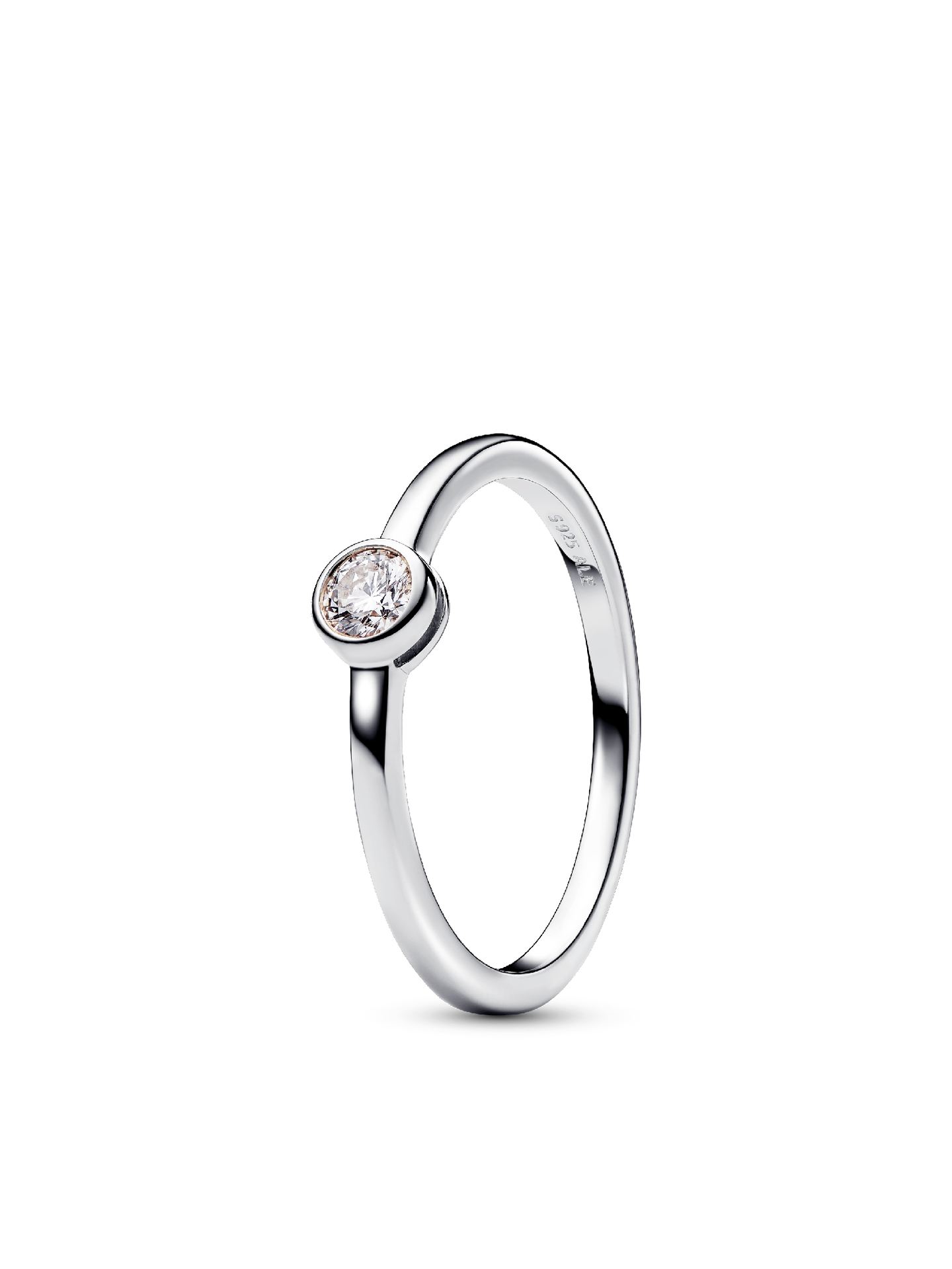 Женские кольца Pandora Era Bezel Sterling Silver Lab-grown Diamond #192894C01, цвет: Серебро — фото 1
