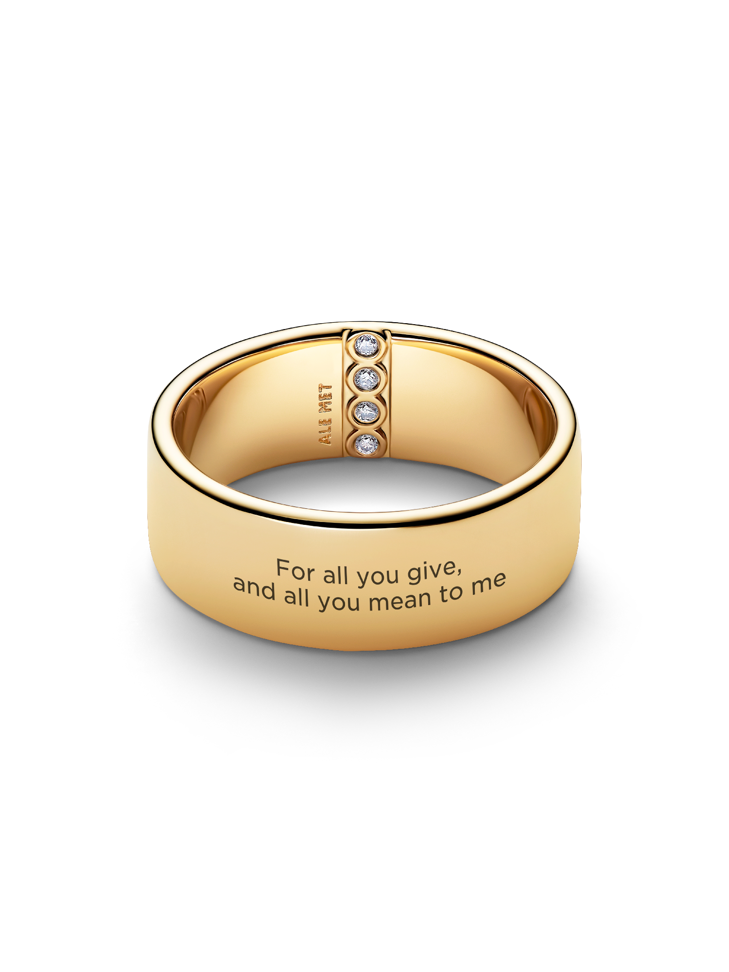 Engravable Wide Band Ring