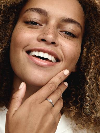 FINAL SALE - Clear Heart Beaded Ring
