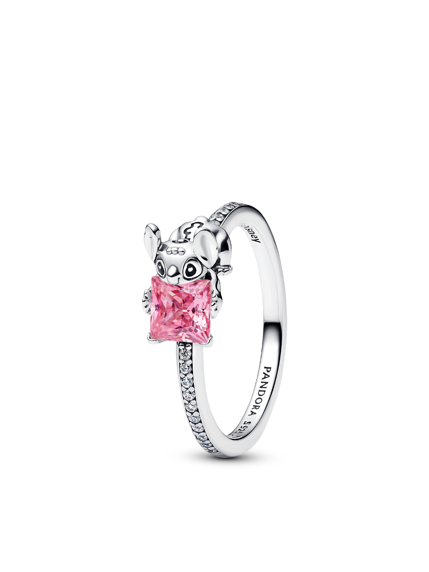 Женское кольцо Pandora Disney Stitch & Stone, Sterling silver #193740C03, цвет: Серебро — фото 1