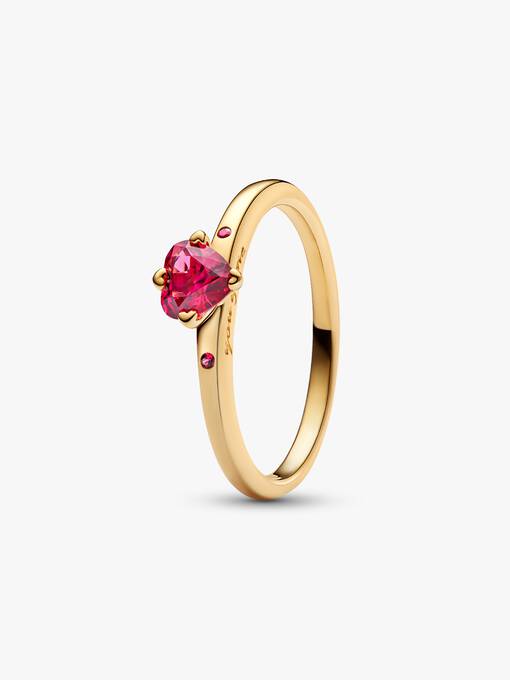 Sparkling Red Heart Ring Gold Plated Pandora US sparkling-red-heart-ring-gold-plated-pandora-us