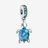 Murano Glass Sea Turtle Dangle Charm | Sterling silver | Pandora US