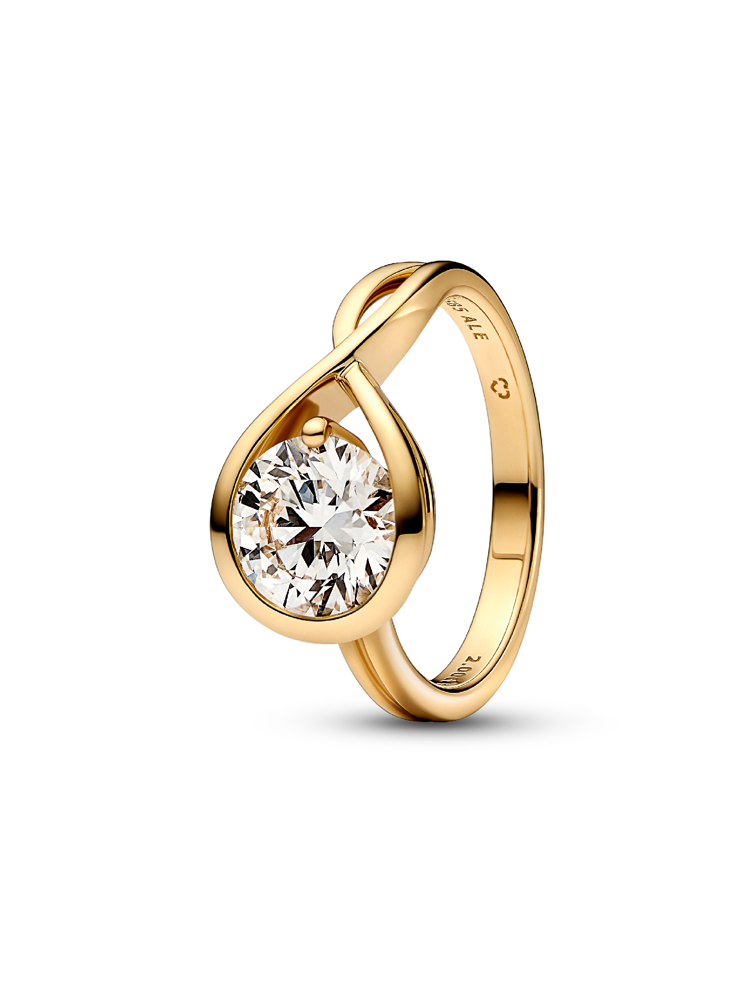 FINAL SALE - Pandora Infinite 14k Gold Lab-grown Diamond Ring