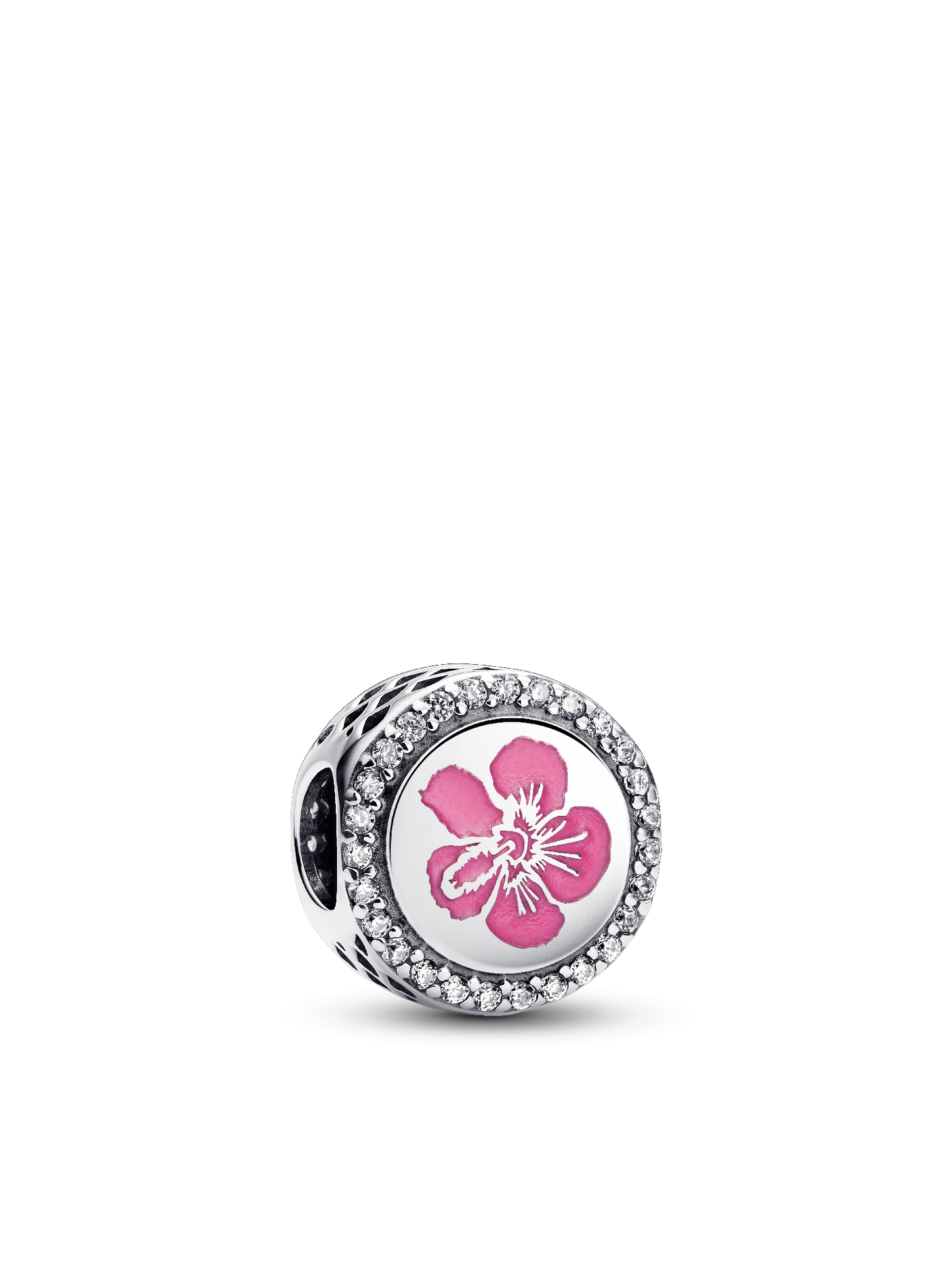 Женский шарм Pandora Hawaii Hibiscus Flower Charm, цвет: Серебро — фото 1
