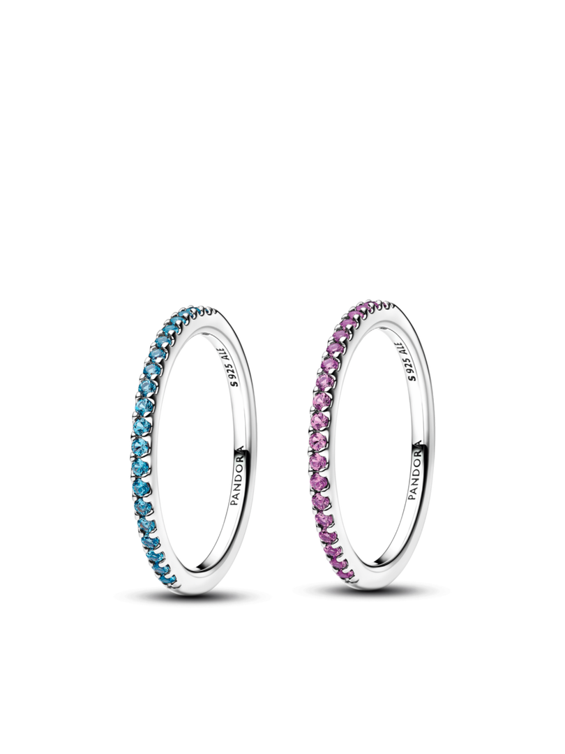 Silver Friendship Bands Ring Set