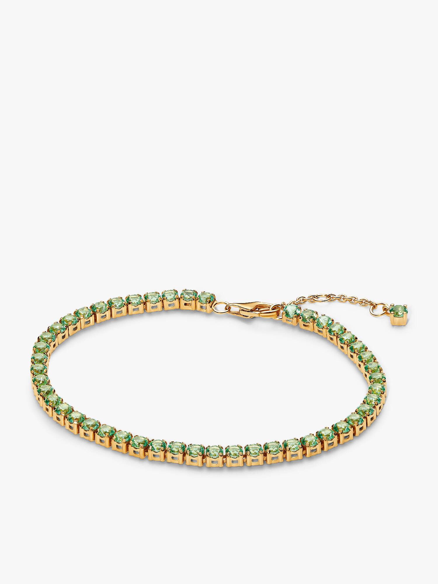 Sparkling Green Tennis Bracelet