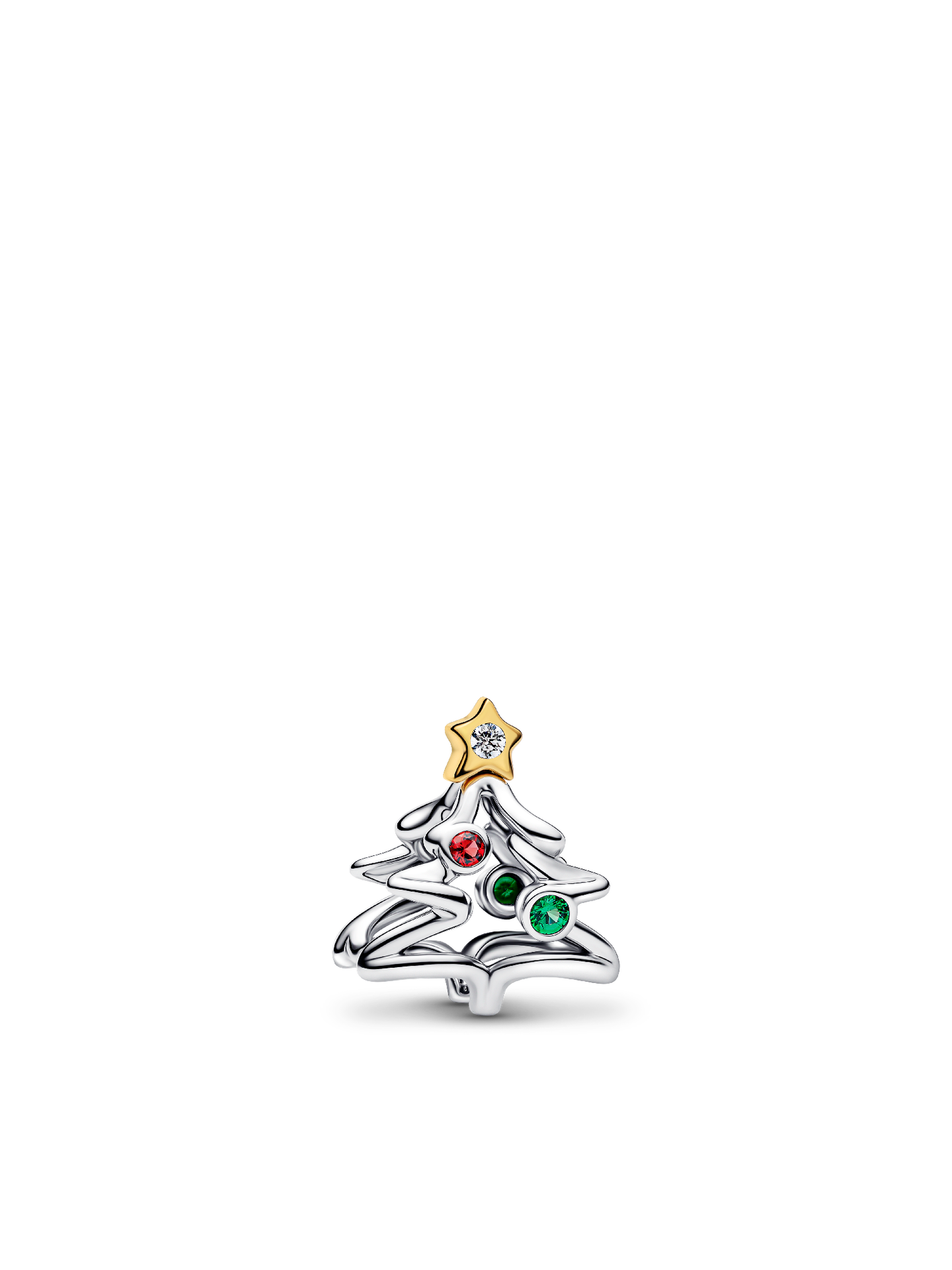 Женский шарм Pandora Christmas Tree Charm, цвет: Двухцветный — фото 1