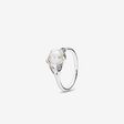 FINAL SALE - Luminous Leaves Ring, White Pearl & Clear CZ