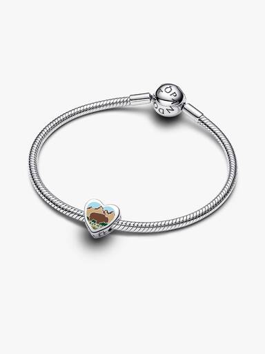 North Dakota Heart Charm