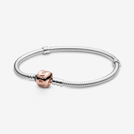 FINAL SALE - Disney Princess Pandora Moments Heart Snake Chain Bracelet