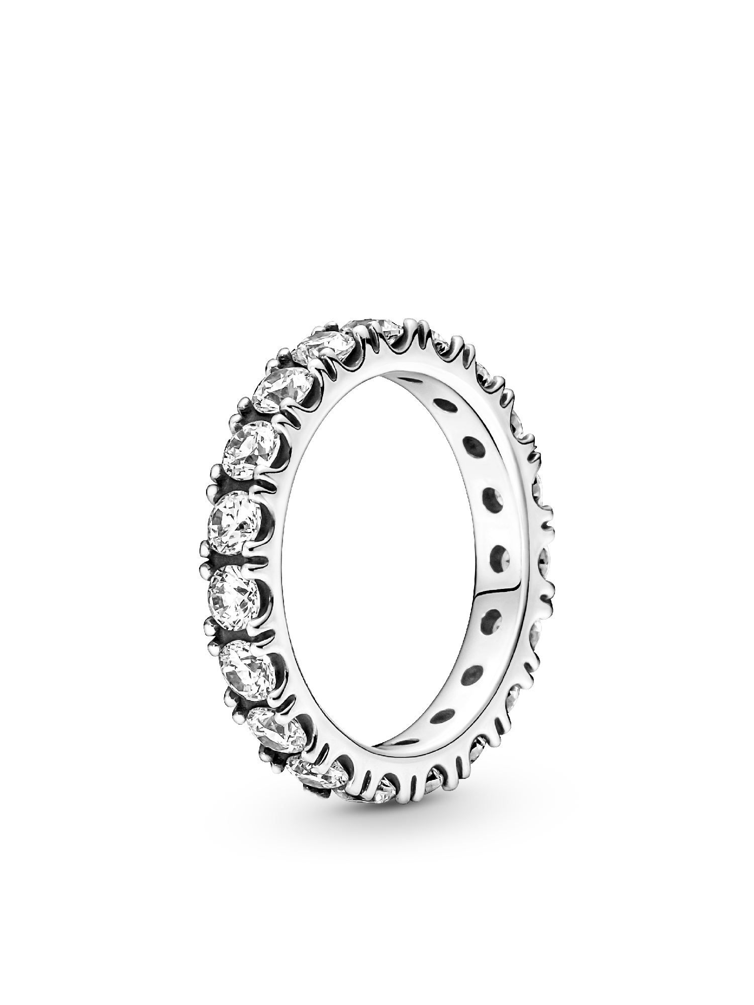 Sparkling Row Eternity Ring Set