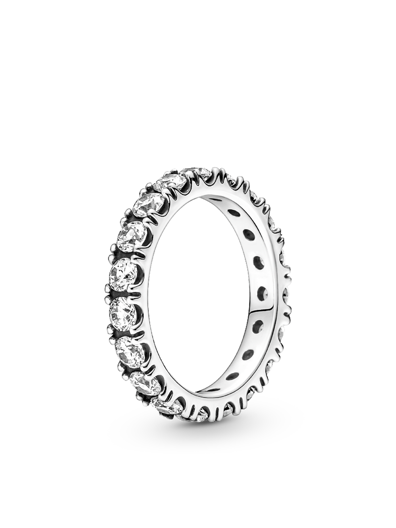 Sparkling Row Eternity Ring Set