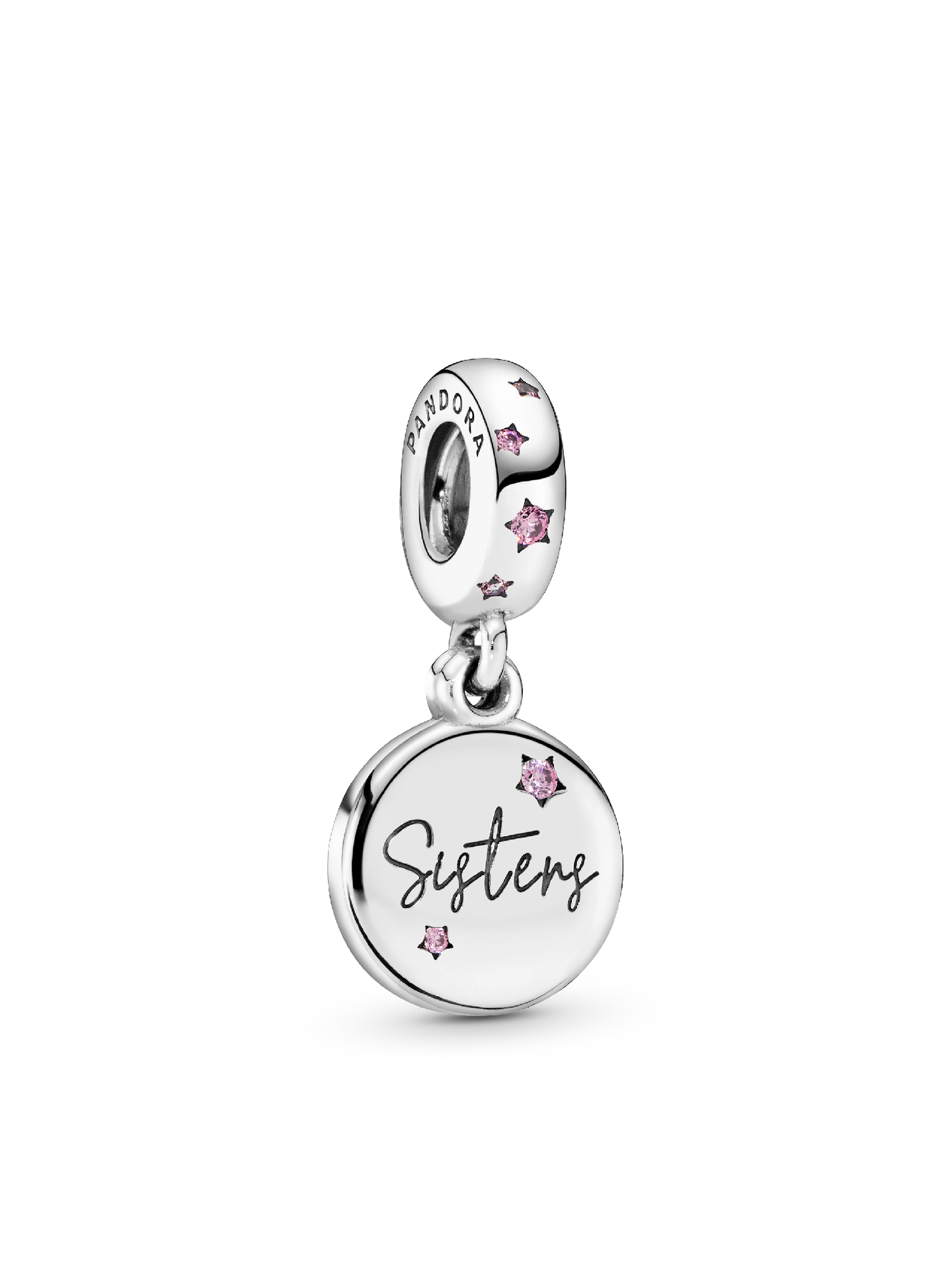 Женский шарм Pandora Forever Sisters Dangle Charm, цвет: Серебро