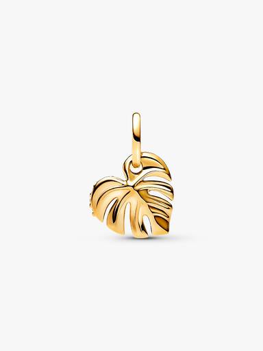 FINAL SALE - Sparkling Monstera Leaf Dangle Charm