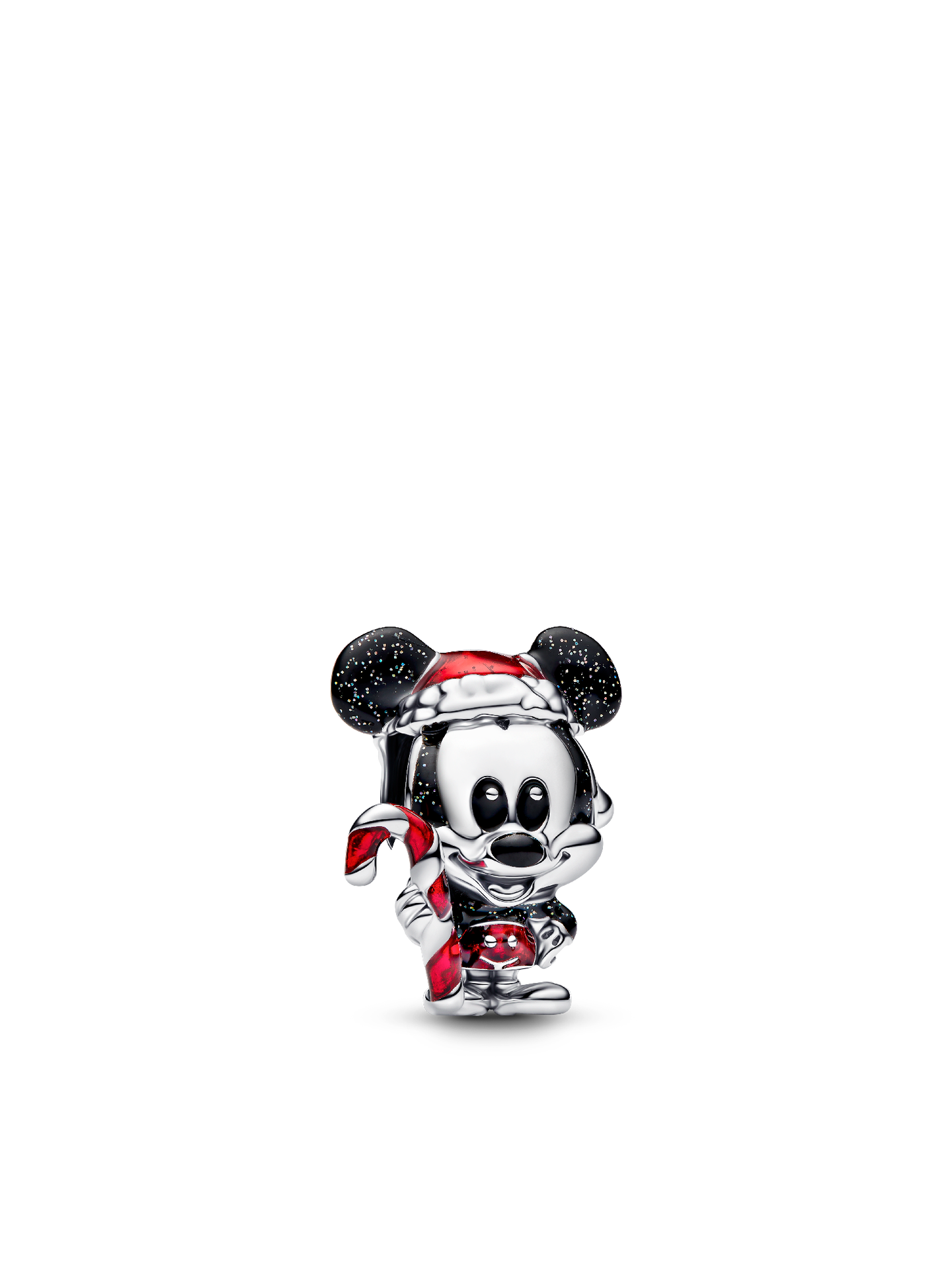 Женский шарм Pandora Disney Mickey Mouse Holiday Charm, цвет: Серебро — фото 1